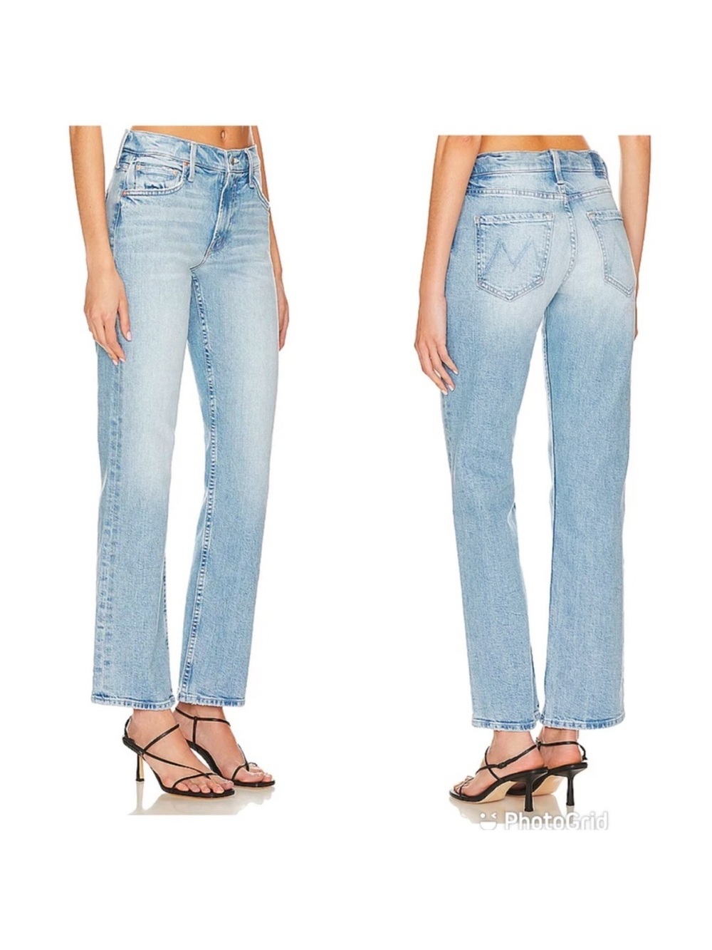 Mother The Smarty Pants Skimp in Don't Be A Square Jeans Light Wash Size 27